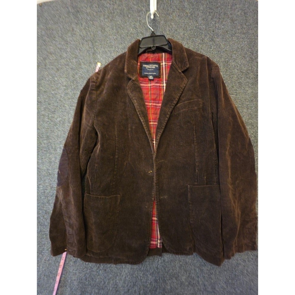 American Eagle Outfitters Blazer Sport Coat Mens M Brown Corduroy Elbow Patch